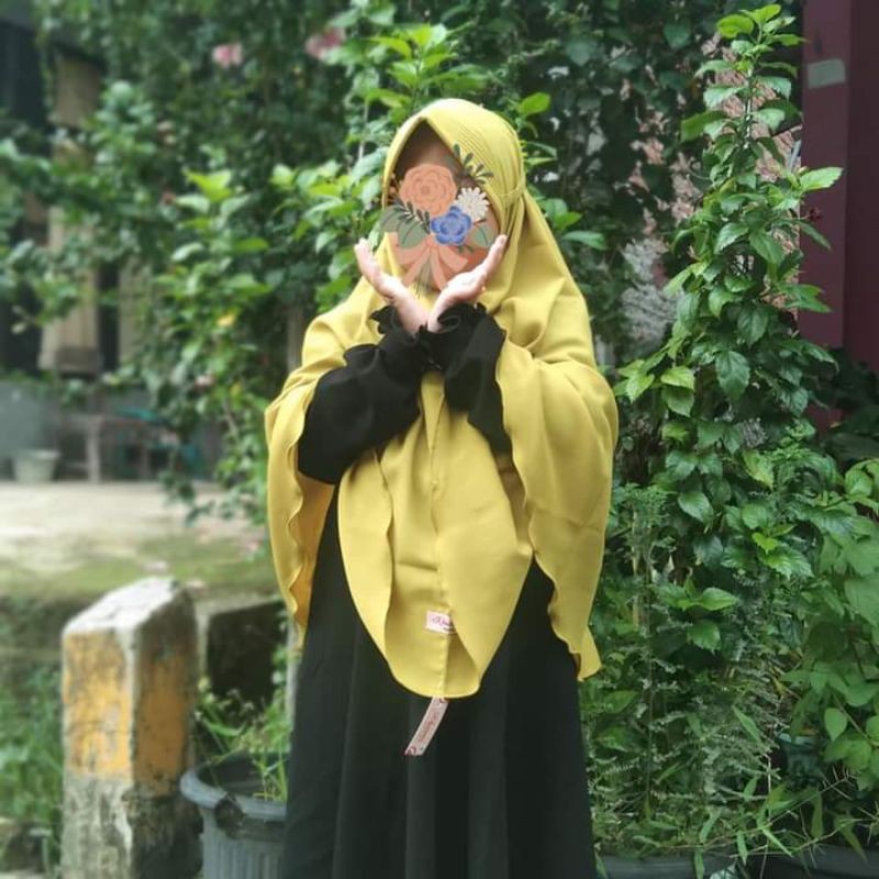 Khimar thalia kids by khairana muslim wear ped dan nonped size M