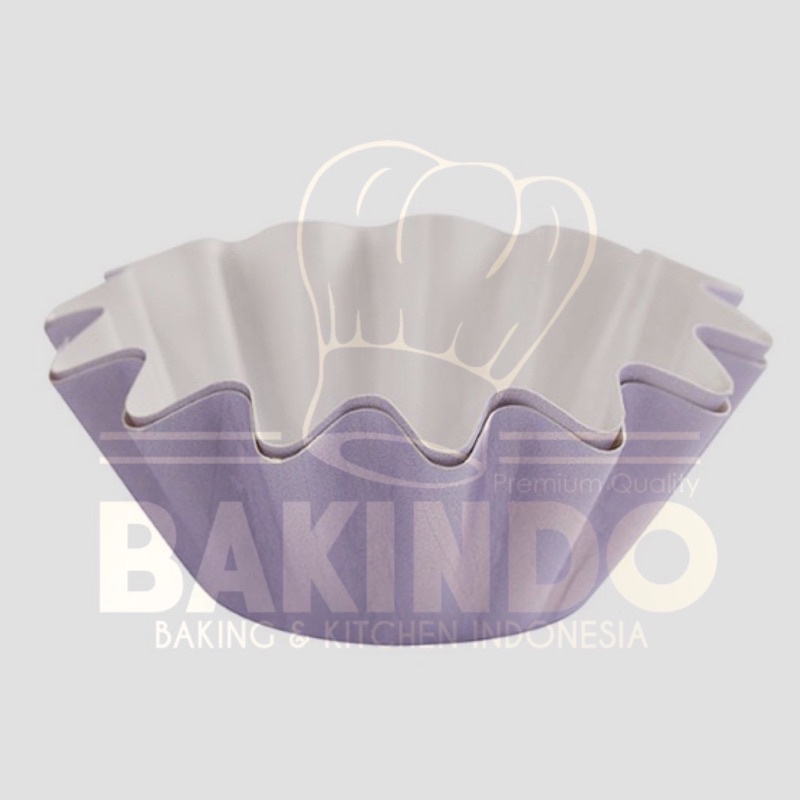 Kingsbakeware Cupcake Case Wave 50pcs Muffin Paper Cup