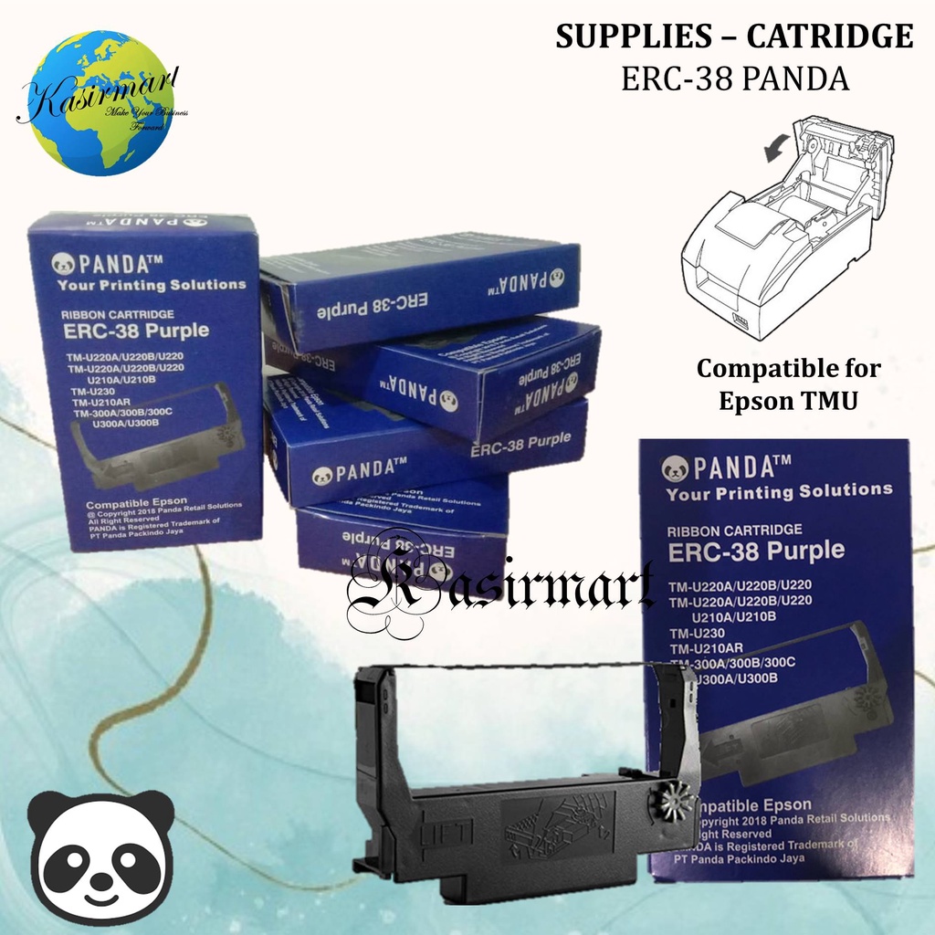 PANDA ERC-38 RIBBON CARTRIDGE PITA PRINTER KASIR ERC38 PANDA PRINTER EPSON TMU220