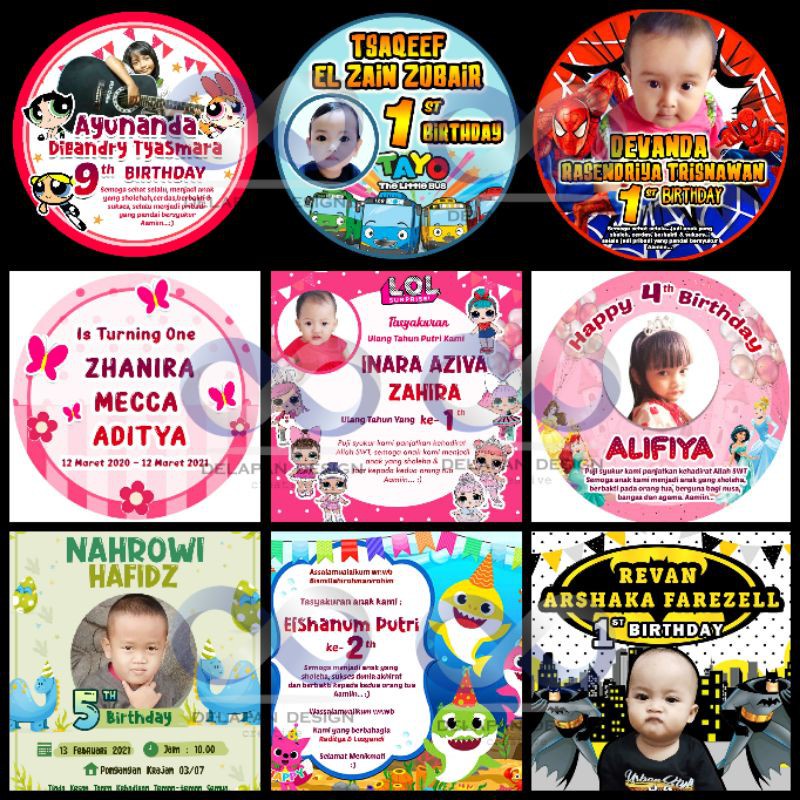 

STIKER LABEL SNACK/ BENTO/COOKIES/ULANG TAHUN/LEBARAN