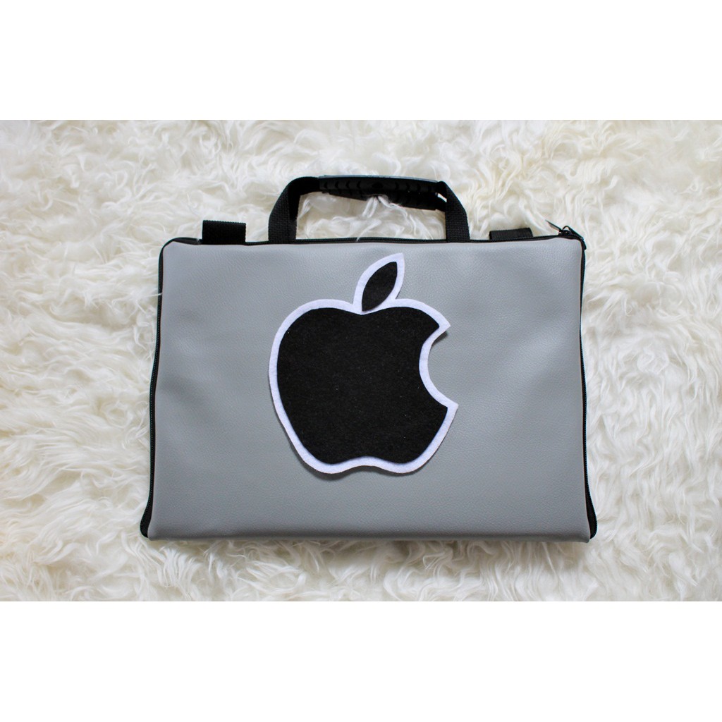 Tas Laptop Apple Abu kulit 10-17 Inch Softcase Pelindung Macbook Notebook Leather Leptop Slim Bazels