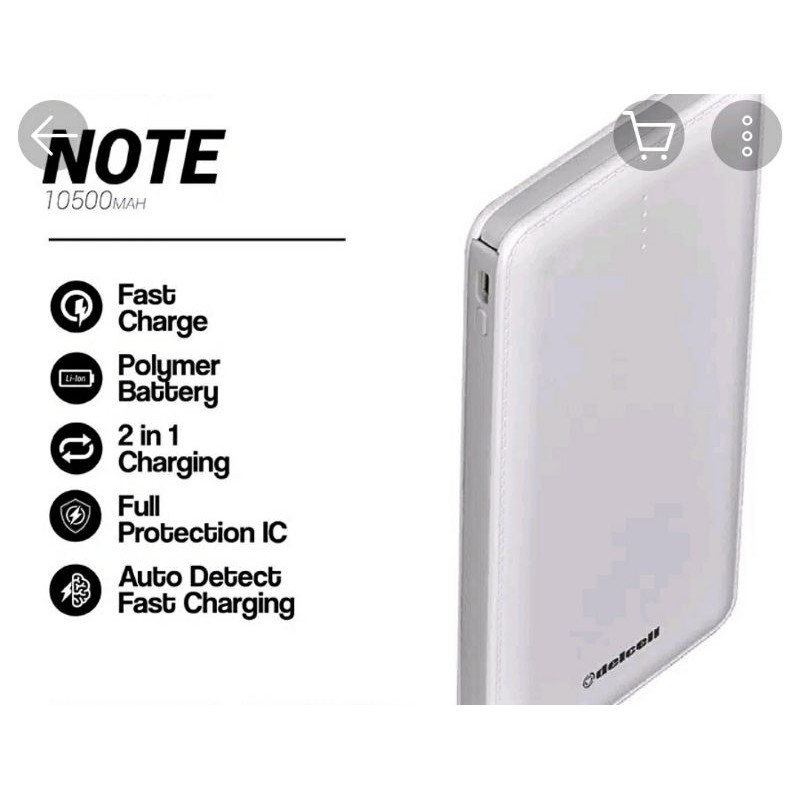 power bank dellcell 10.500 mAh