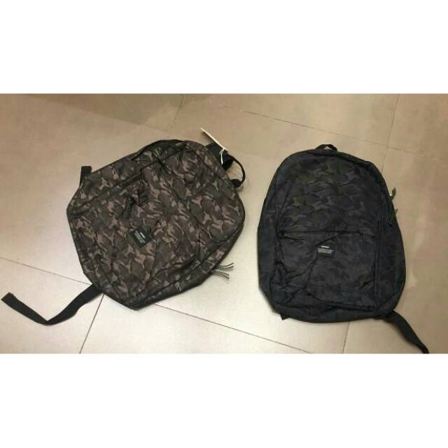 Tas army miniso (black dan hijau)