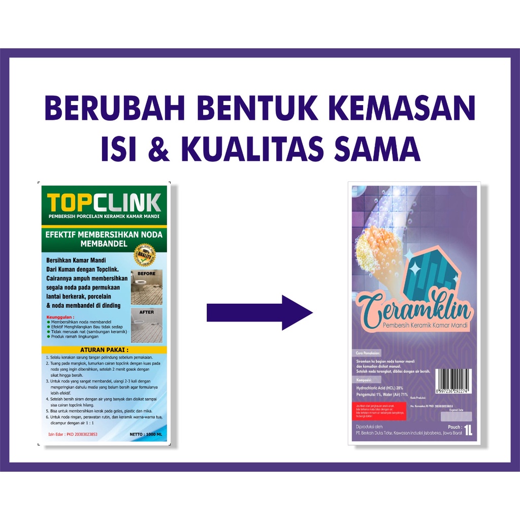 Kemasan Baru!! CREAMCLIN Pembersih Keramik Dan Porcelain [ GRATIS KUAS CREAMCLIN ]