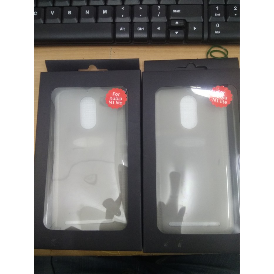 Paket Tempered Glass dan Jelly Case Nubia N1 Lite Original