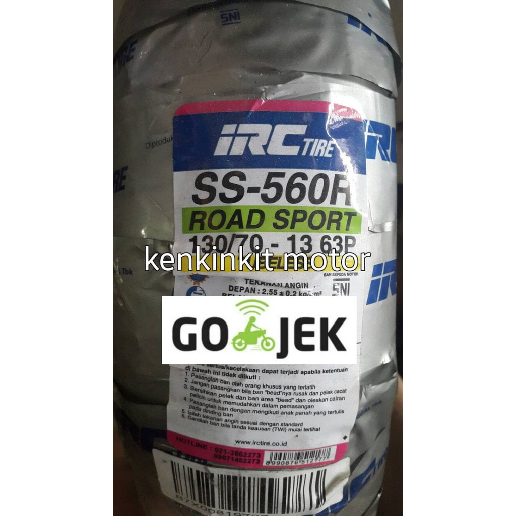 BAN NMAX BELAKANG/ IRC 130/70-13 SIZE STANDART/ FREE PENTIL TUBELES Ori