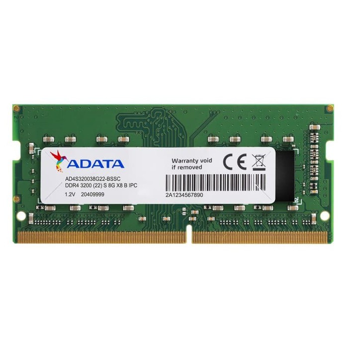 Adata DDR4 8GB 3200Mhz SO-DIMM PC4-25600 DDR4 3200 8GB RAM for Laptop