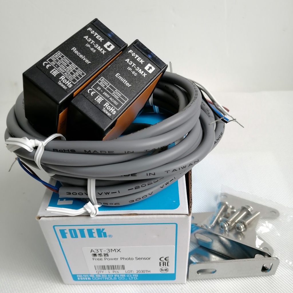 A3T-3MX A3T-3MXB A3T-10MX A3T-20MX A3T-3MXD A3T-100MX Saklar Sensor Fotoelektrik Untuk Fotek