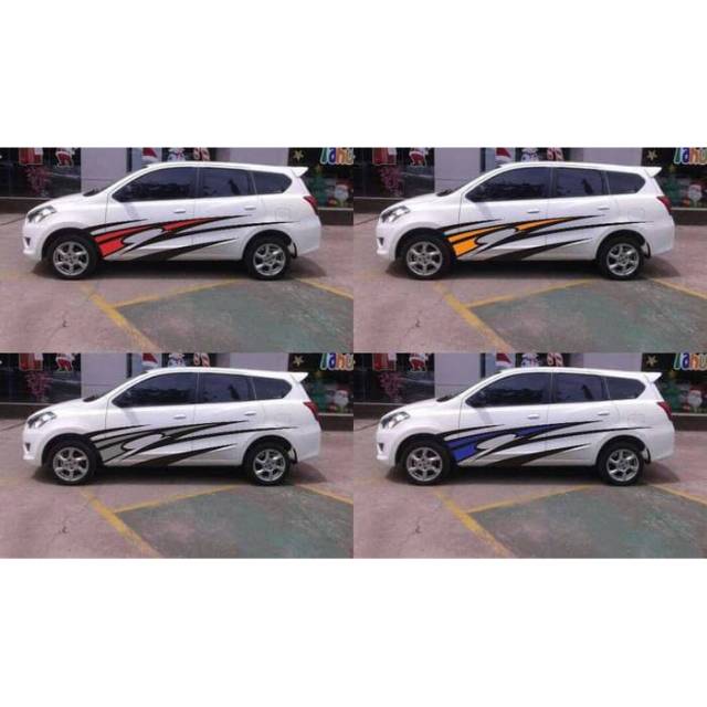 STIKER MOBIL TRIBAL GRAND LIVINA STIKER SEDAN AVANZA XENIA SEDAN CHEVROLET SEDAN CIVIC SEMUA MOBIL