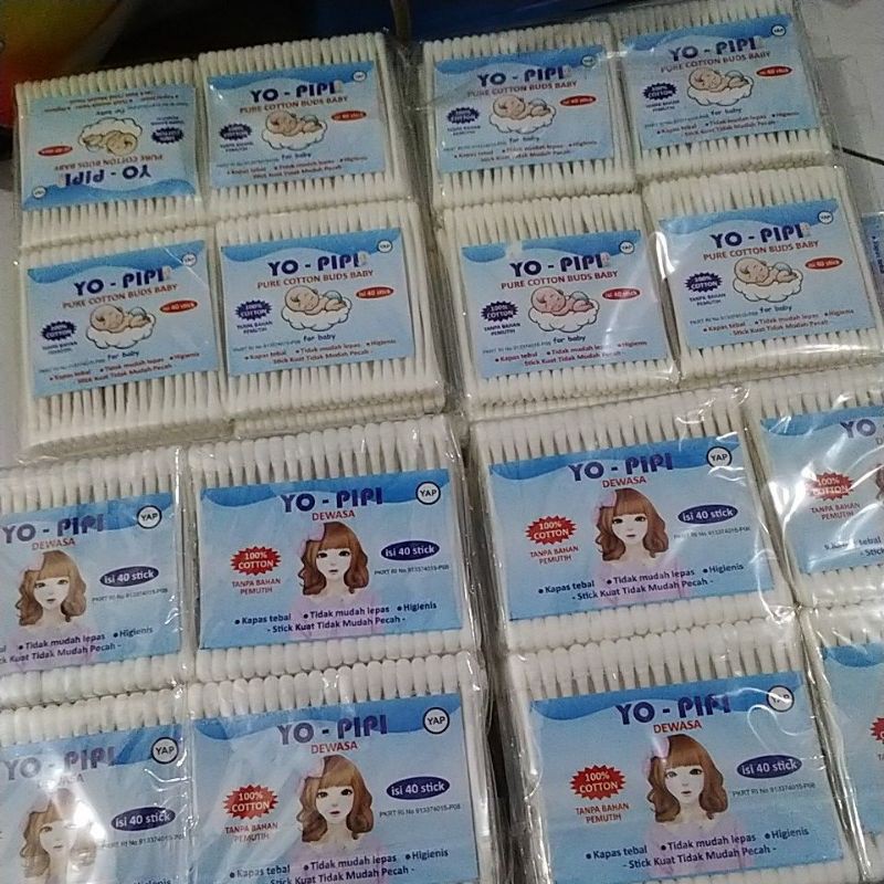 Cotton Bud Anak dan dewasa 40pcs