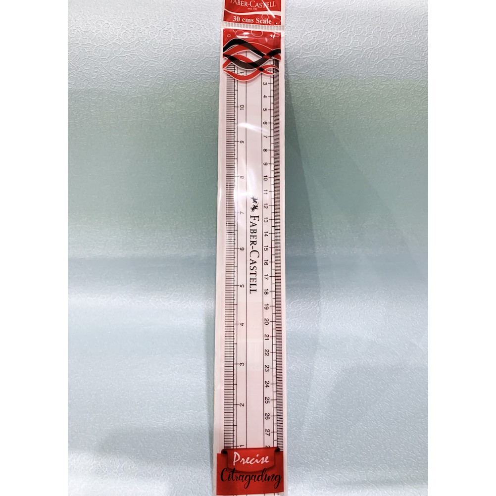 

PENGGARIS PLASTIK 30CM FABER CASTELL MISTAR RULER SEKOLAH DRAFTING GARISAN GROSIR LUSIN MURAH ECER