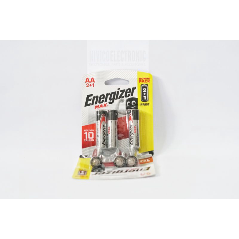 Baterai ENERGIZER MAX ALKALINE AA A2 BELI 2 GRATIS 1