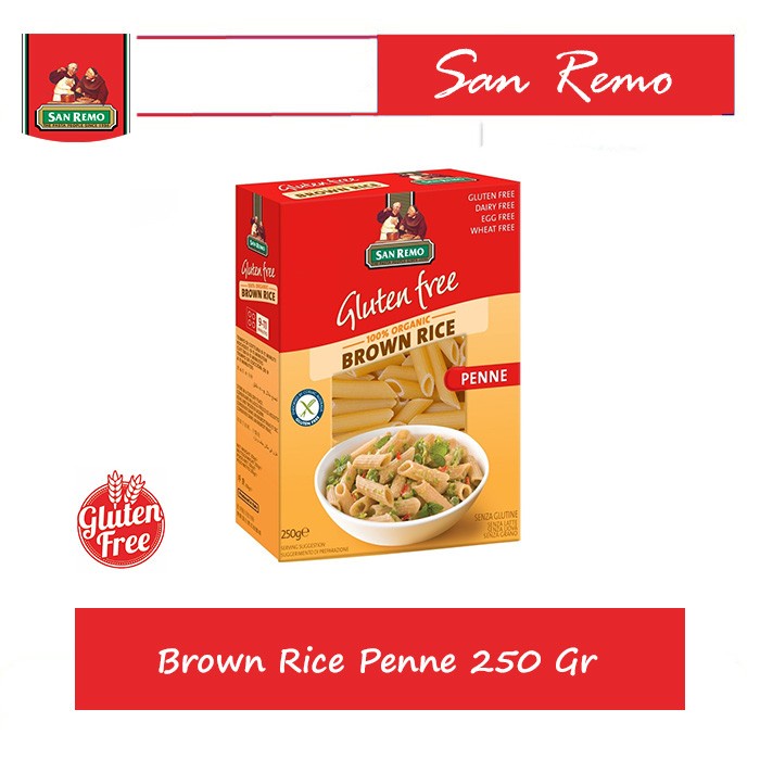 

San Remo Brown Rice Penne Gluten Free 250 Gr