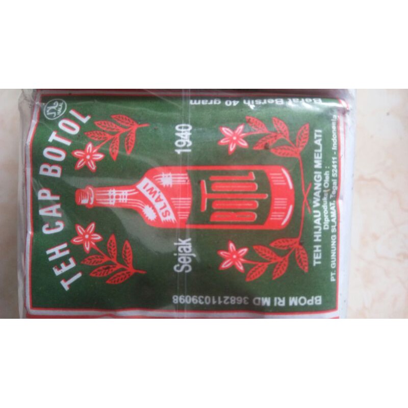 

Teh cap botol 40gram 10pcs