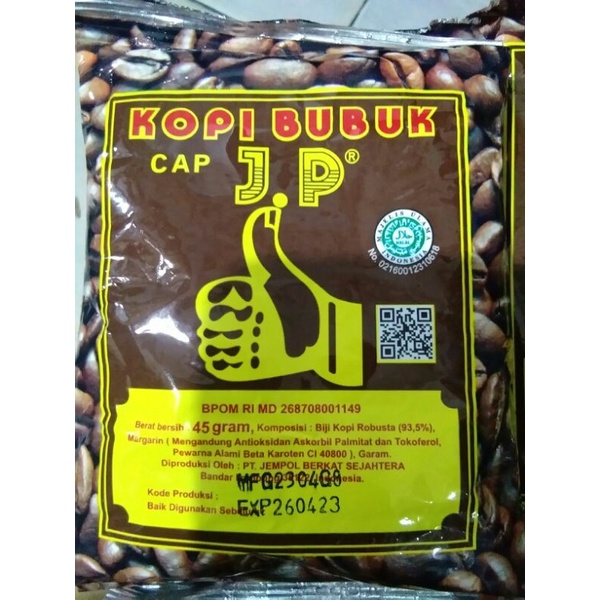 

KOPI BUBUK cap J.P JEMPOL 100Gram Original Terlaris Di Lampung