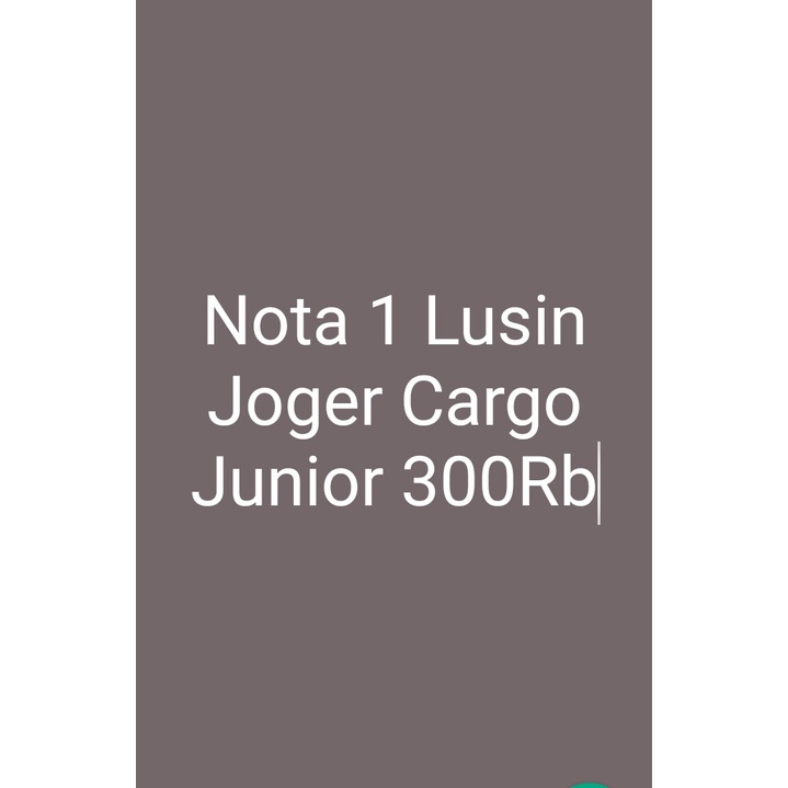 Celana anak joger cargo junior rendom dalam 1 lusin sudah mix warna mix size