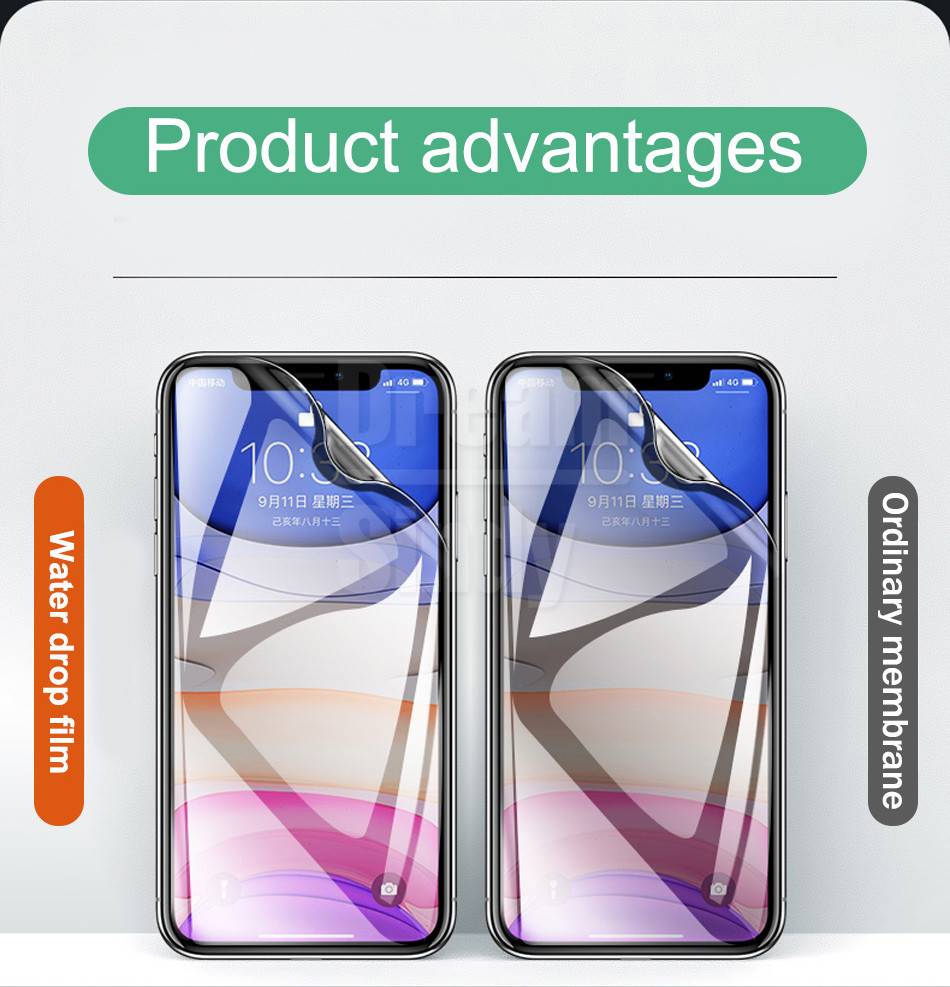 Film Pelindung Layar Hydrogel Anti Spy Untuk iphone 11 Pro Max X XS Max XR 7 8 6 6s PLus SE 2020 2022 SE3