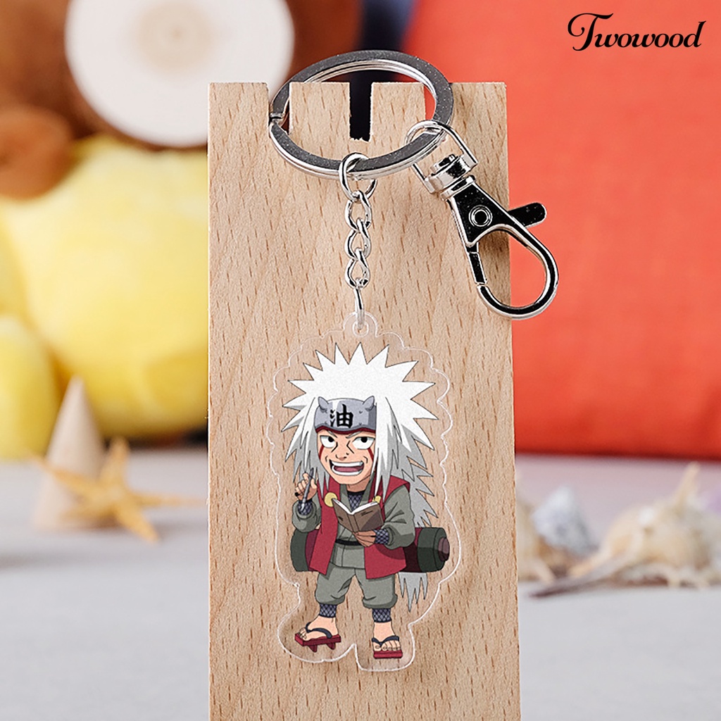 Twowood Gantungan Kunci Motif Kartun Anime Bahan Akrilik Untuk Hadiah