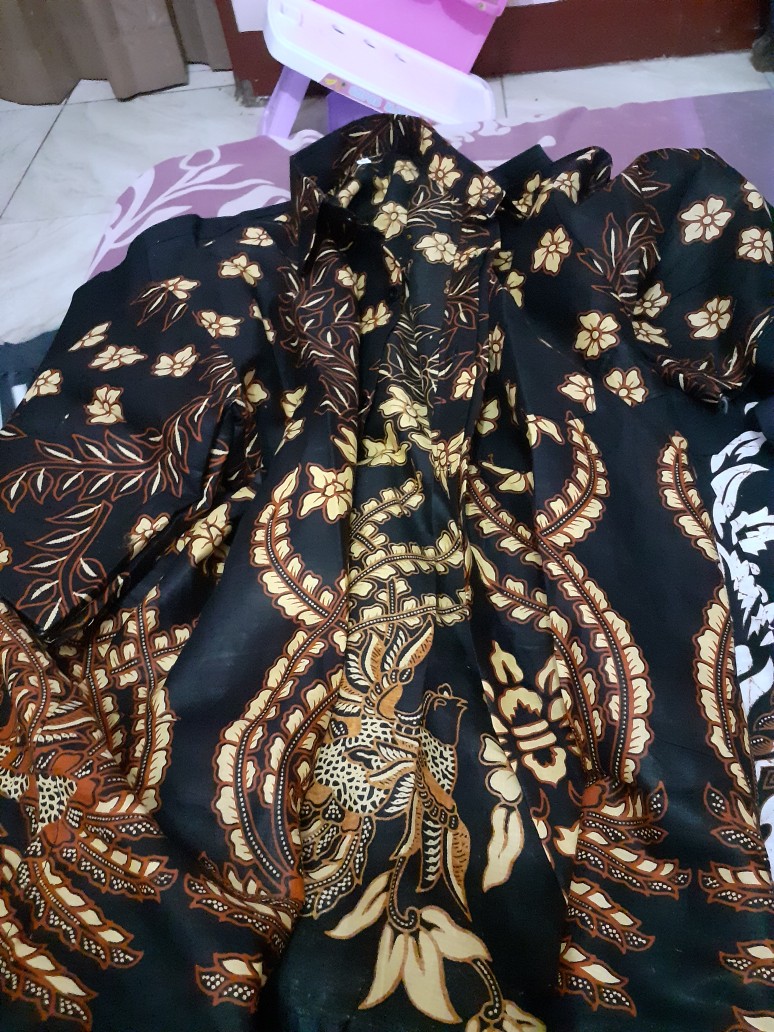 Bswart Batik Hrb026 Kenongo Hem Pendek Padi Pekalongan M L Xl Batik Pria Murah Modern Grosir