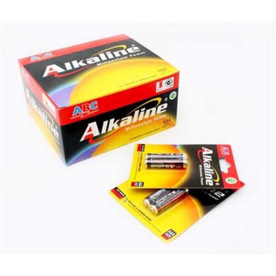 BATERAI BATRAI ABC ALKALINE AA A2 AAA A3 ISI 2 BUAH 2 PCS BATTERY ALKALINE