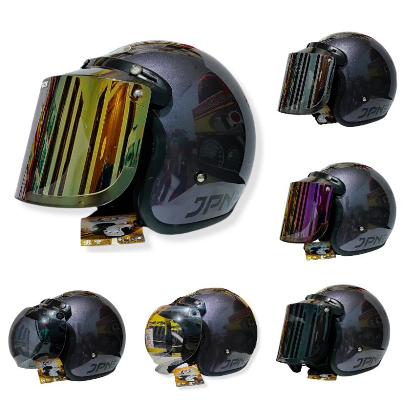 HELM RETRO JPN ABU GUDMETAL