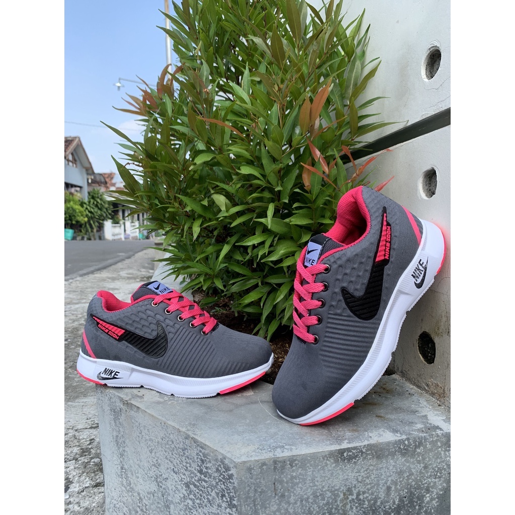 Sepatu Kets Pria Wanita Sneakers Olahraga Running Jogging NK WARNA