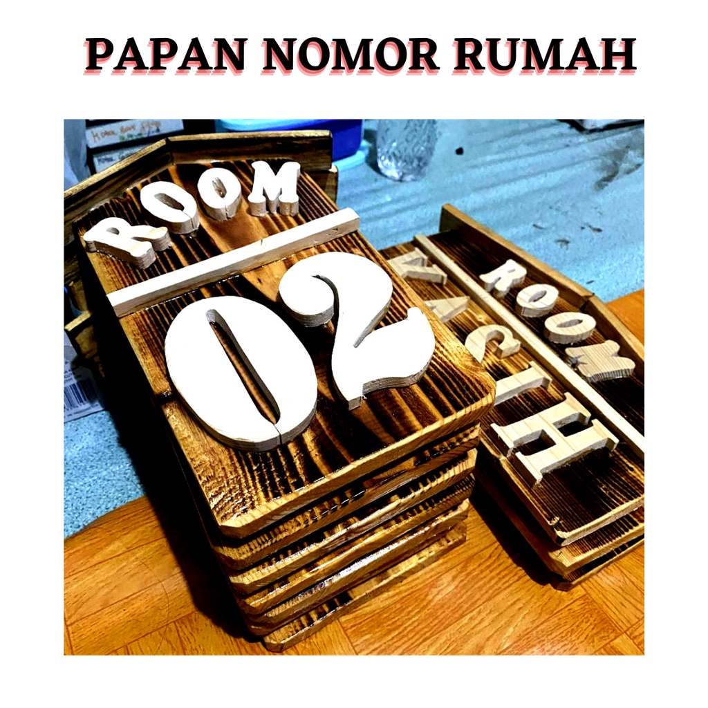 HIASAN DINDING,PAPAN NOMOR RUMAH,PAPAN NAMA CUSTOM BLOK RUMAH,BAHAN KAYU JATI BELANDA