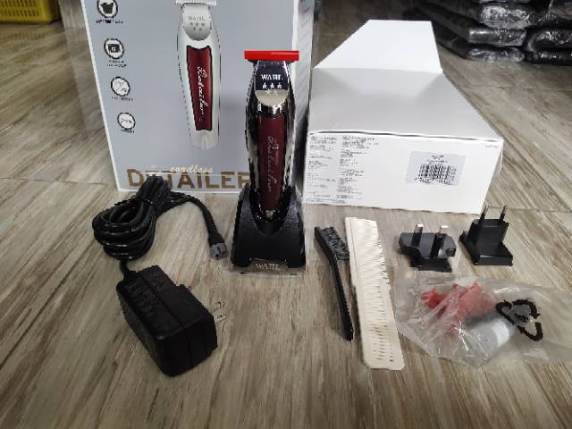 DETAILER CORDLESS LI RED MERAH TWIDE ORIGINAL MESIN CUKUR RAMBUT ASLI HAIR TRIMMER