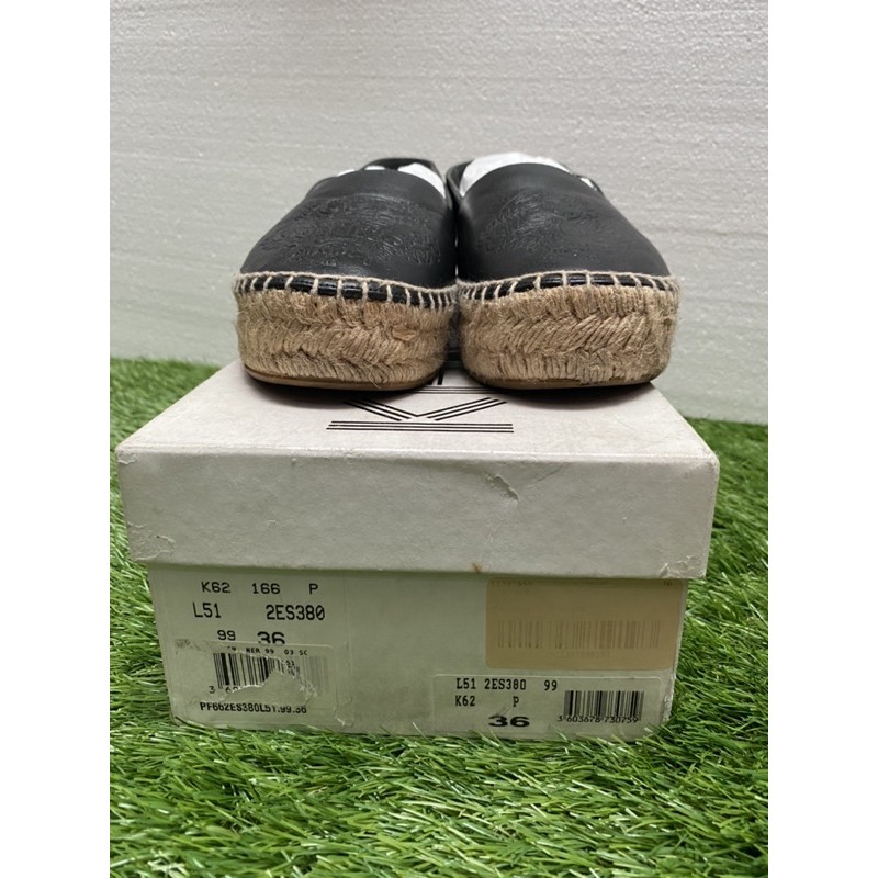 Kenzo Espadrilles Black Leather