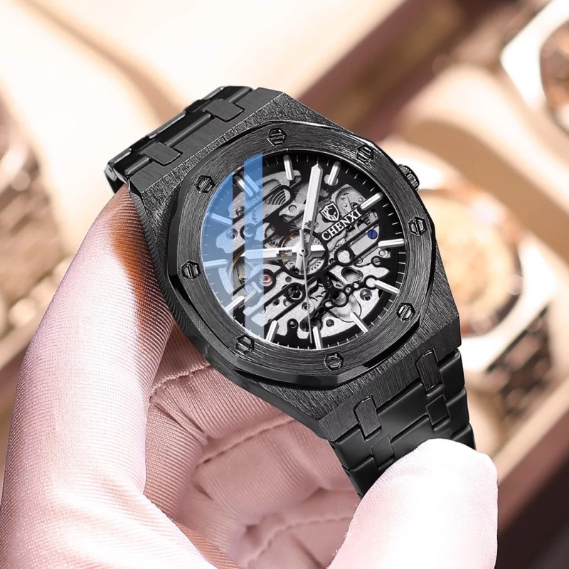 Jam Tangan Pria Automatic Homage AP Royal Oak Stainless Steel Luxury Chenxi