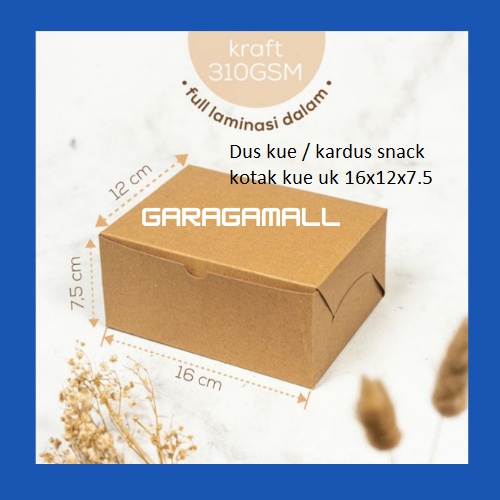 

Dus snack kardus packing dus kue kotak snack box hampers snack kotak box snack kraft uk 16x12x7.5 cm (isi 10 pcs)