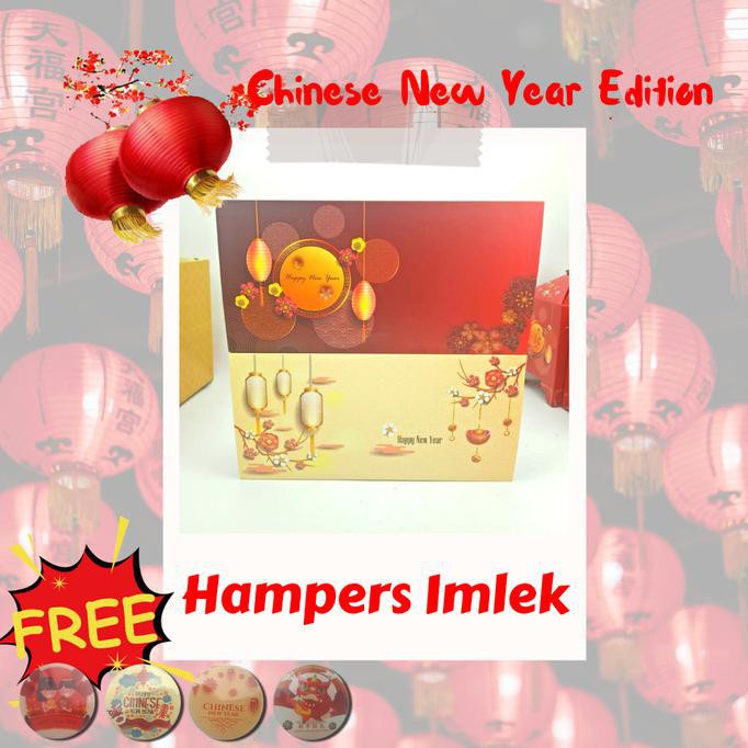 

Kotak Exclusive Imlek untuk kue kering toples nastar, lidah kucing