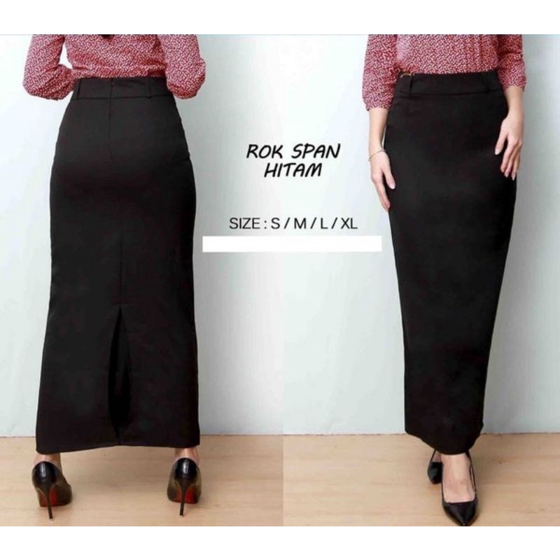 Rok span panjang/Rok panjang kantor span