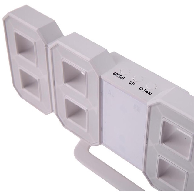 Moseko Taffware Jam Meja LED Digital Clock -White