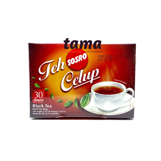 

Teh Celup Sosro - Per Pak - Isi 30 Teabags