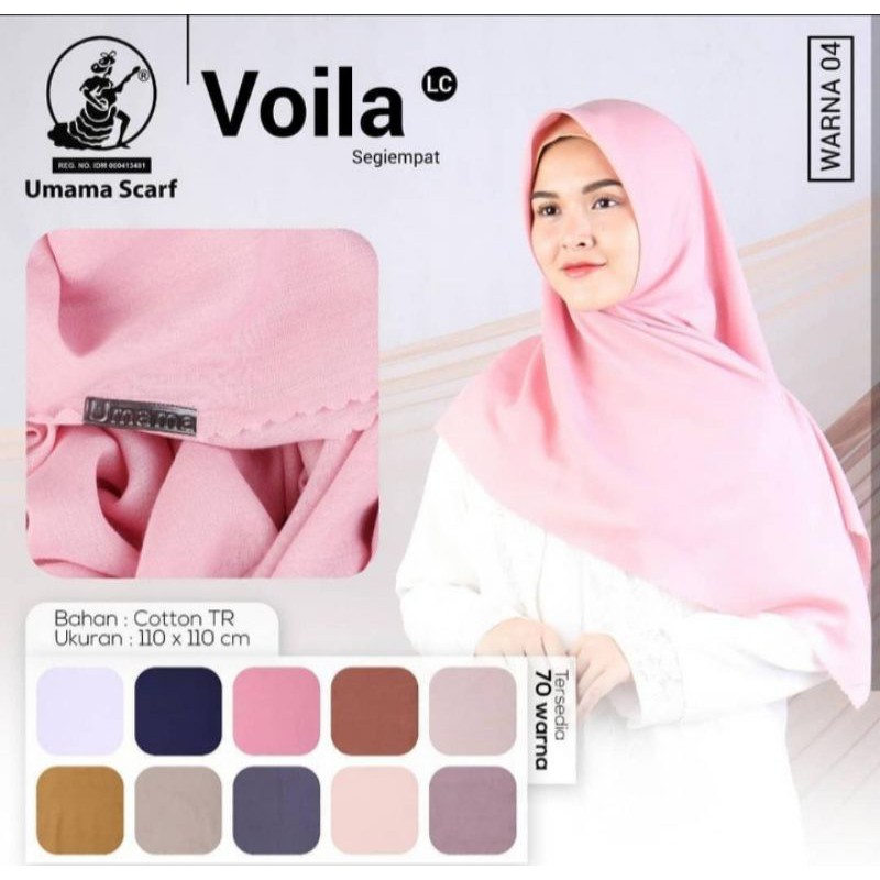SEGIEMPAT VOILA LASERCUT/HIJAB SEGIEMPAT LASERCUT
