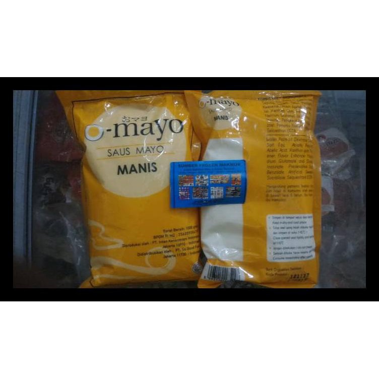 

Mayo Mayonaise Original Sweet 1Kg Omayo. Sumber Frozen Makmur Terbaru