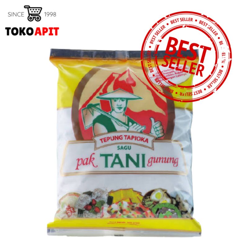 

TEPUNG SAGU TAPIOKA CAP PAK TANI GUNUNG / TEPUNG TAPIOKA CAP TANI 500 GRAM