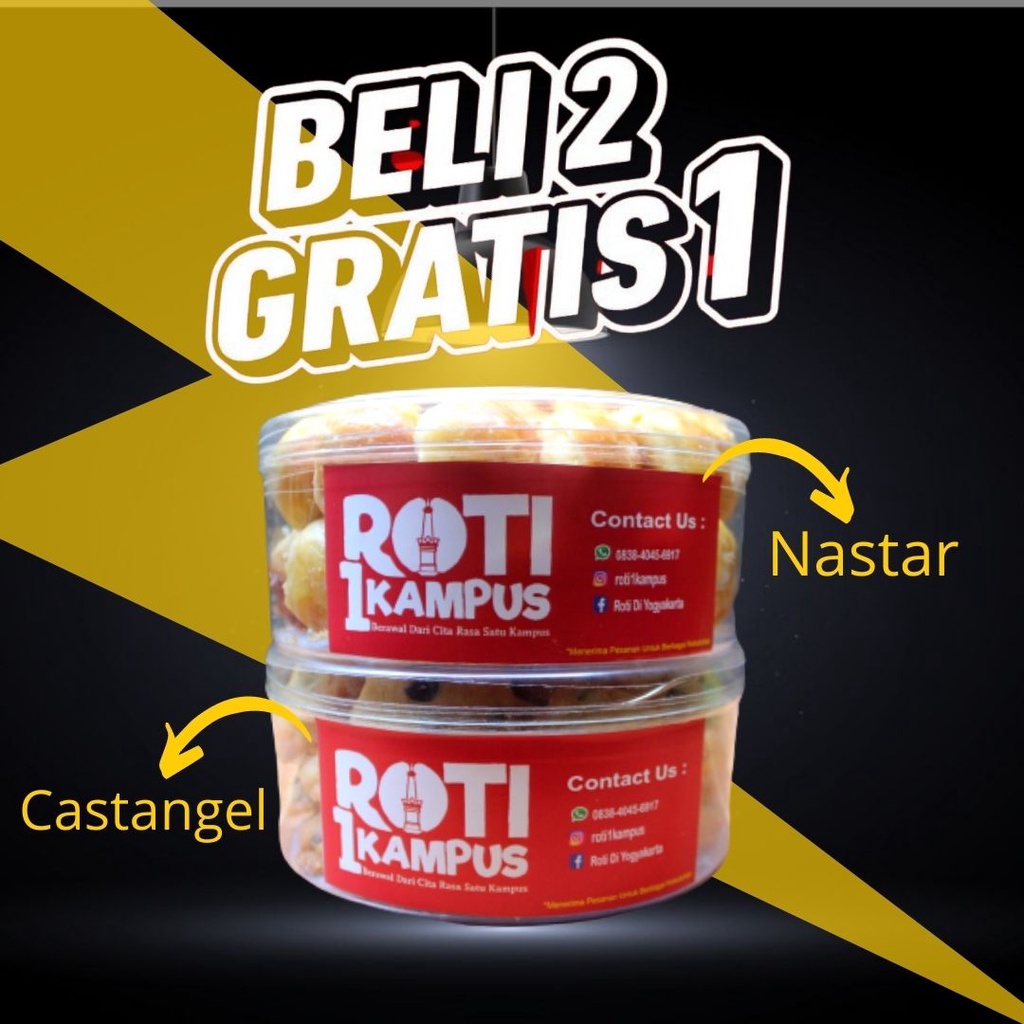 

Kue Kering Lebaran Kuker Nastar Kastangel Ramadhan Ramadan Hari Raya Idul Fitri Beli 2 Gratis 1 by Roti 1 Kampus