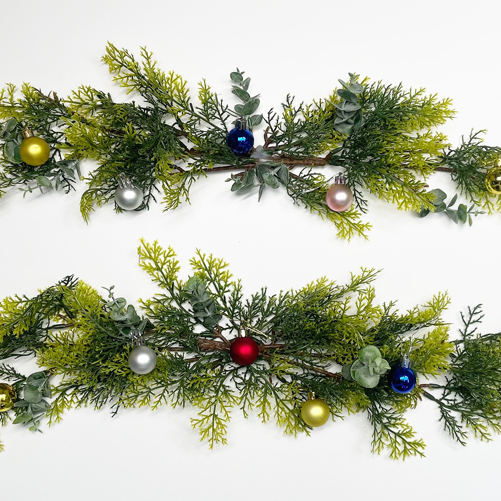 Set Liontin Pohon Natal Simulasi Bahan Plastik PVC Untuk Dekorasi