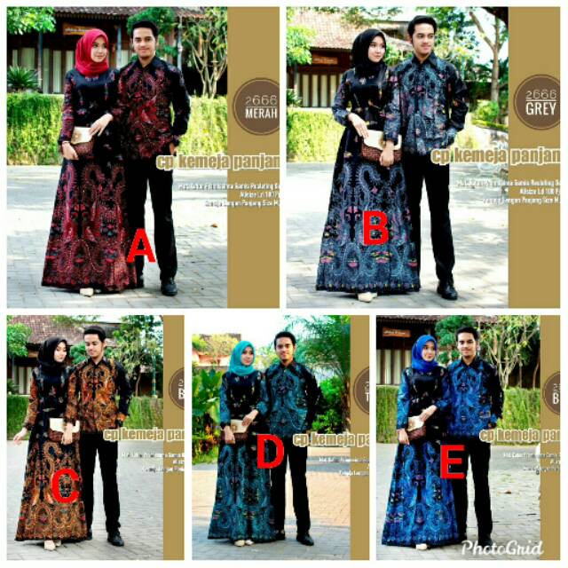 BAJU COUPLE BATIK/COUPLE BAJU/BAJU PASANGAN BATIK COWO CEWE