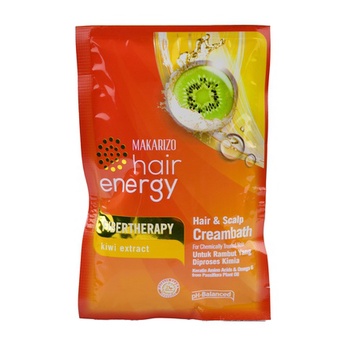 KRIM PELEMBAB RAMBUT CREAMBATH MAKARIZO HAIR ENERGY 60 GR SACHET RAMBUT RUSAK KERING KERITING RONTOK-1