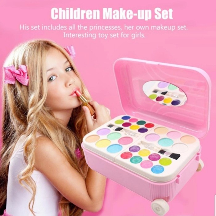 Koper - Mainan Anak Perempuan Make Up Koper Set Nail Art Frozen Dandan Rias