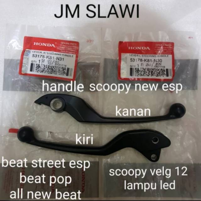 Handle scoopy f1 new esp beat street esp beat pop all new beat ori AHM harga satuan