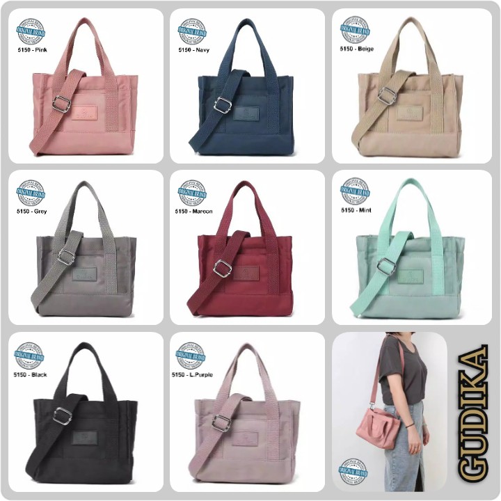 BIG SALE GUDIKA - Tas Selempang Wanita Kece Import Original 5150 - Tas Wanita Selempang Bahu Kekinian Terbaru Bahan Nylon Waterproof Anti Air - slingbag - tas mini - bag - cewek - fashion - branded - santai - tas - slempang - termurah - ori - wanita