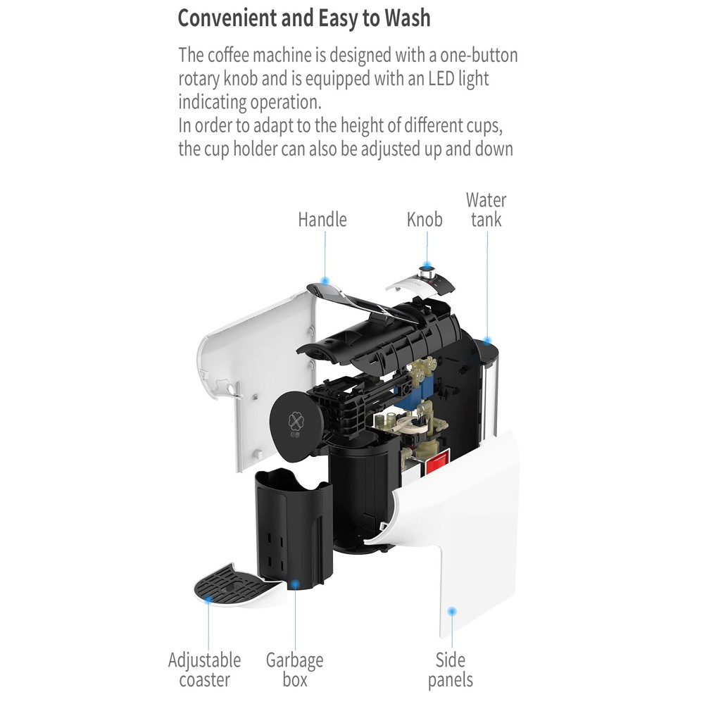 Xiaomi SCISHARE Mesin Kopi Espresso Pintar Coffee Powder Maker 19 Bar with App / Mesin Kopi