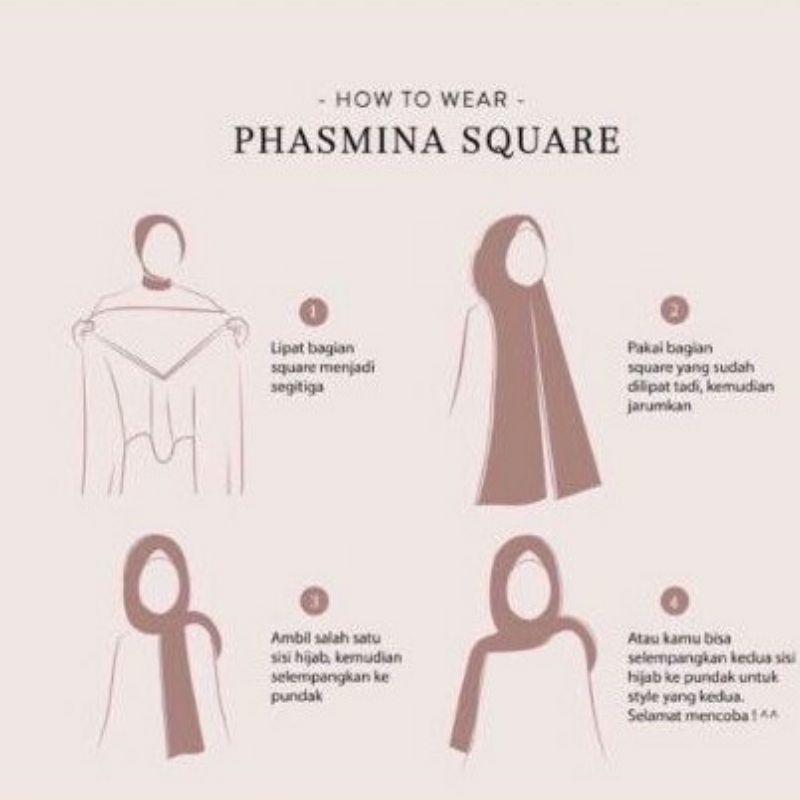 PASHMINA SQUARE/PASHMINA INSTAN SEGI EMPAT