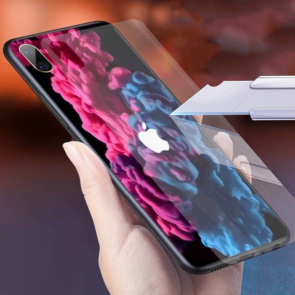 [K50] SoftCase Glass For Oppo Vivo Xiaomi Samsung Iphone Realme a12 a31 a5s a52 a91 a92 a3s a37