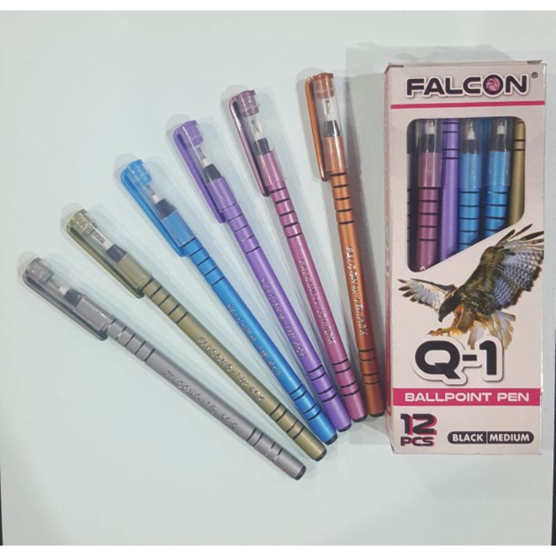 

Pulpen hitam falcon selusin