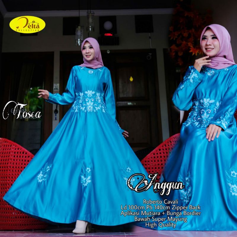 gamis bordir impor/roberto cavali/gamis lebaran